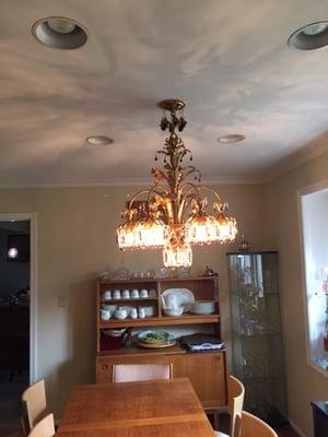 We install all kind of Chandelier