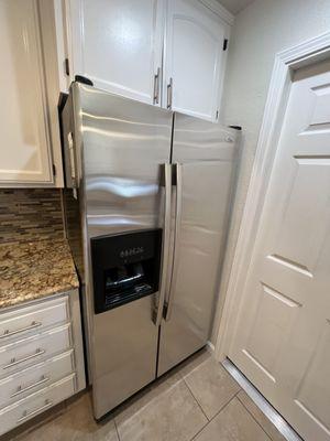 After...We made this older refrigerator look brand new again!