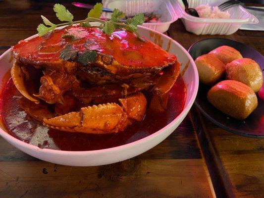 Singaporean chili crab