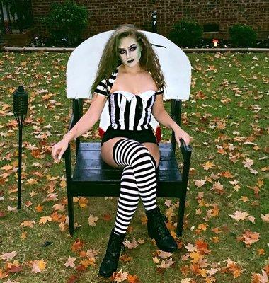 Brittany on Halloween