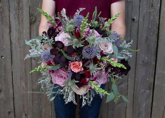 Wild english garden inspired bouquets