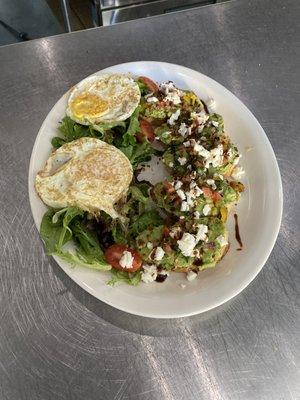 Caprese avocado toast