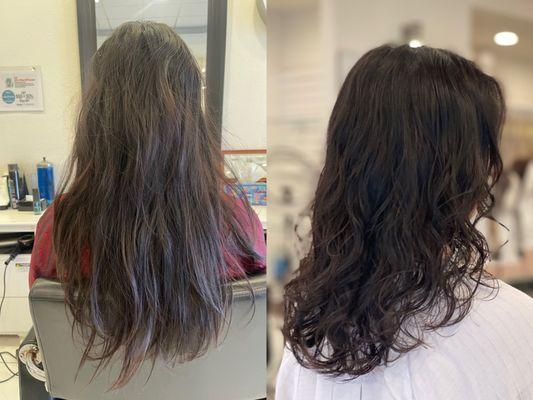 Before & After Digital Perm