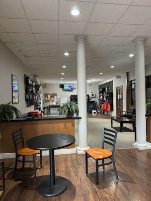 Lobby and seating area