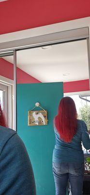 My "tomato head" color (the Before). WHat I had asked for, VS. what I got.