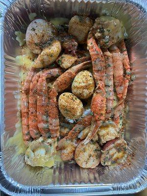 Big snow crab boil.