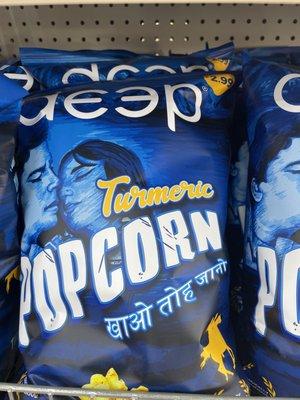 Hindi movie style popcorn ! And in haldi flavor!