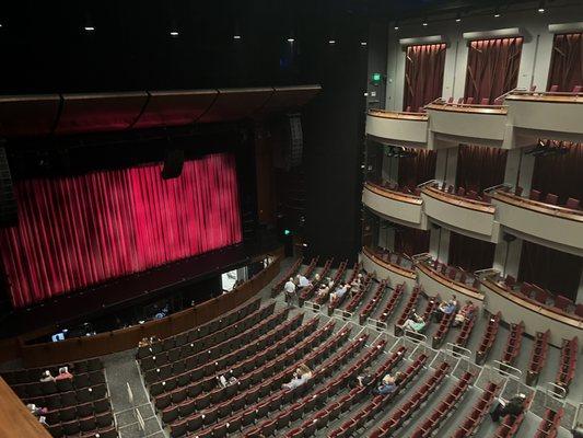 View from Mezzanine of Byers Theatre