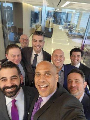 PN Lawyers meets with Senator Cory Booker to discuss Greek-American Policy.