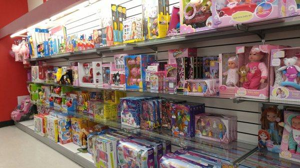 Great place to pick up a toy gift on a whim. Not the most popular toys, but inexpensive and great gifts for grade school birthdays.