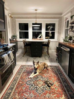 This dated kitchen got an incredible make over, coming together in a beautiful combo of old & new creating a space this 1920's home deserves