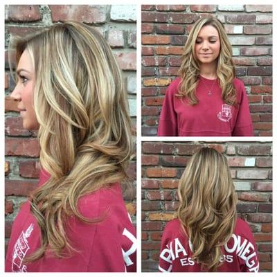 Blonde dimensional color