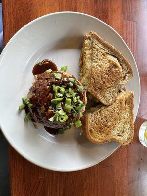 Tempeh Reuben with Sherpa rice