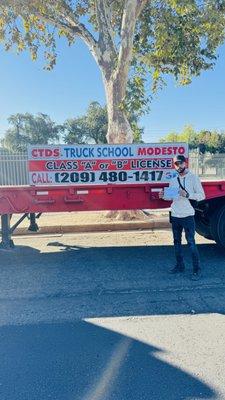 CTDS Truck driving school Armando call 209-480-1417