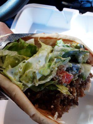 $11.99 LAMB GYRO, very generous with the meat and authentic taste