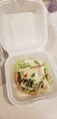 Carne asada sope