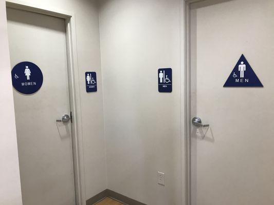 restrooms available