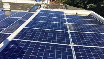 A new solar panel installation in San Diego to help reduce the electrical consumption for this home owner