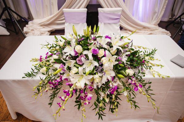 Sweet Heart Table arrangement