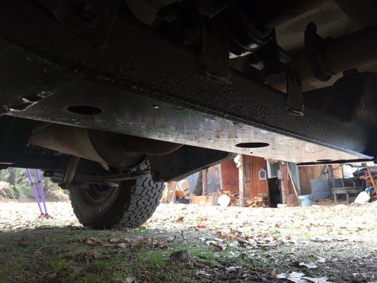 More shiny oil. Almost every surface under the truck was covered in it.