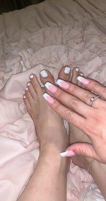 Pedicure and manicure