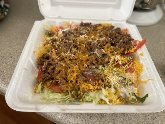 Carne Asada Salad, Keto friendly!! Soooo good!!