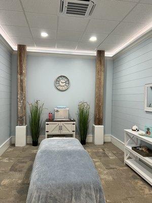 Massage treatment room