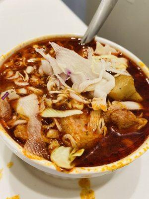 The pozole is bomb