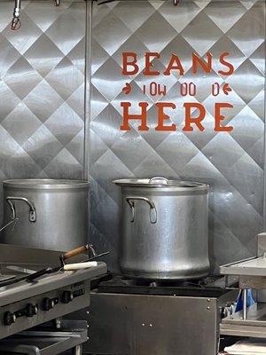 BEANS are made fresh twice a day!