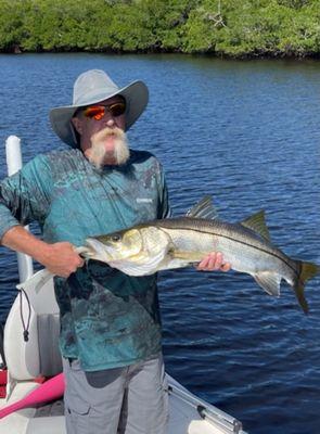 Snook Fishing Backwater Charters with CruiseFishDive