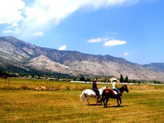 Trotting on the ranch ride