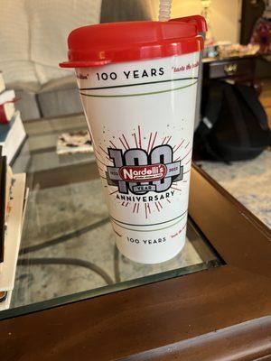 100 year anniversary commemorative cup-  $0.99 refills!!!