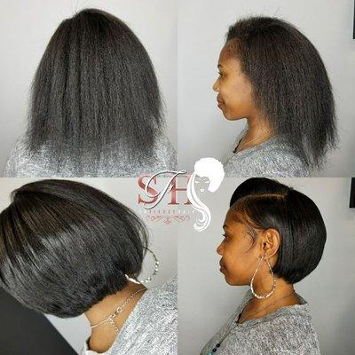 All Hers!. Hair cut into a bob for a healthy start. By Tanya at So Fierce Hair