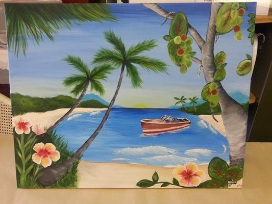 No way I would have painted this without their help! Best teachers ever!