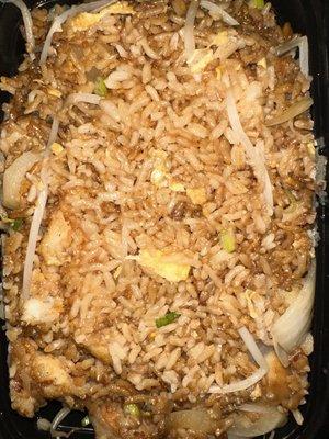 Seafood Fried Rice (Fish, Scallops, and Jumbo Shrimp)