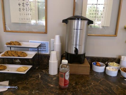 Snacks in waiting area