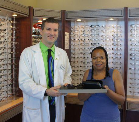 Thanks Angela for your support of Clear View and Congratulations on being this month's winner of a new pair of sunglasses!