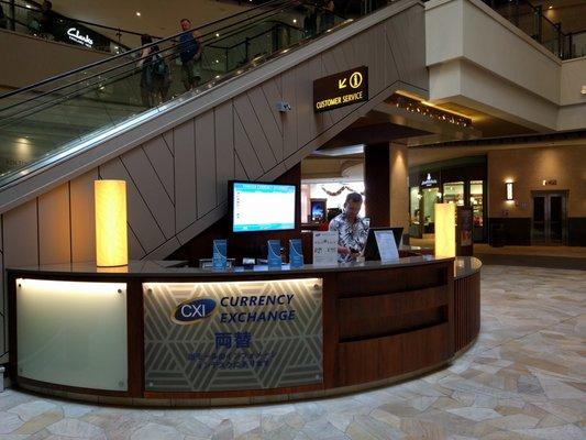 Currency Exchange Desk at the International Market Place