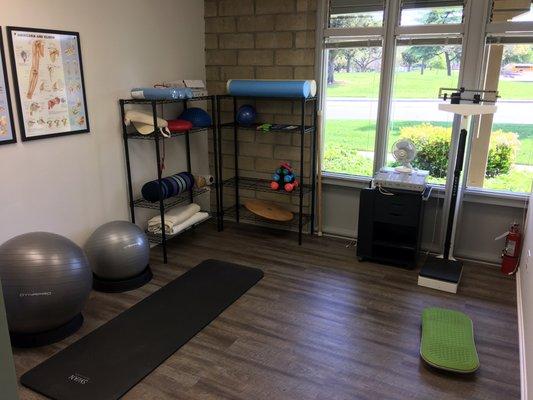 Equipped Physical Therapy room