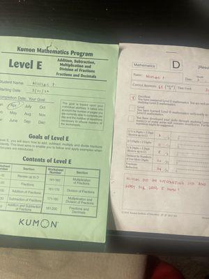 Kumon Mathematics Program