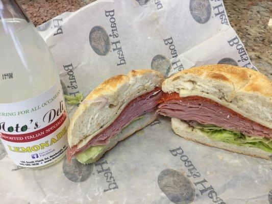 The Italiano sandwich and Noto's brand lemonade