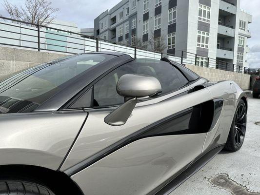 McLaren spider with 20% dark tint