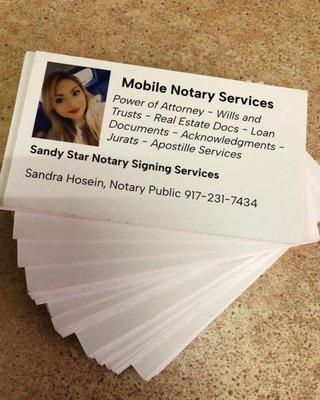 Notary and Apostille services upon your request.