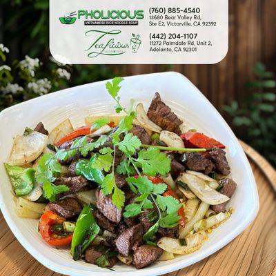 Fresh ingredients, bold flavors. Our Beef Stir-Fry is a culinary masterpiece. ‍
 : https://www.pholicious.co/