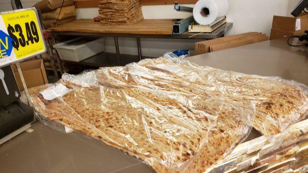 Sangak bread, each is 4' long!