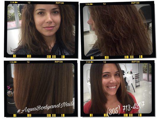 Signature hair smoothing treatment