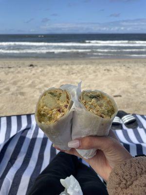 Delicious breakfast burrito!