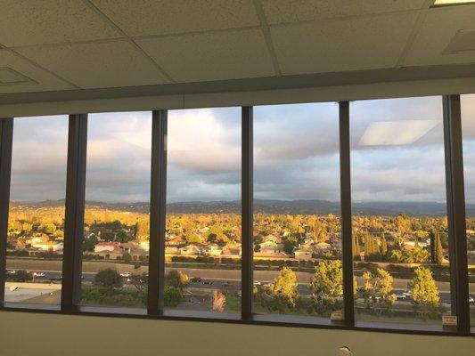 View from one of the patient rooms