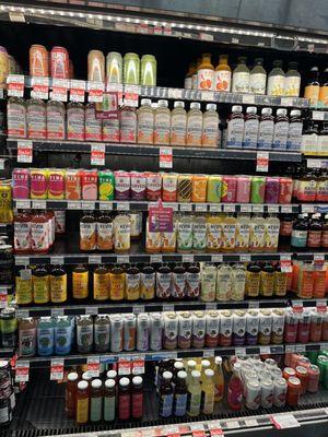 Kombucha selection (Lassens brand, Mortal Kombucha, Rowdy Mermaid, Whalebird)