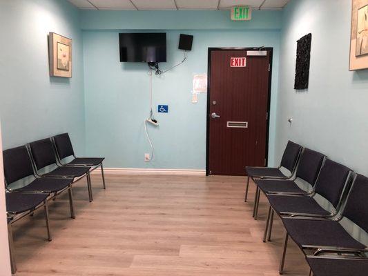 Our waiting room area